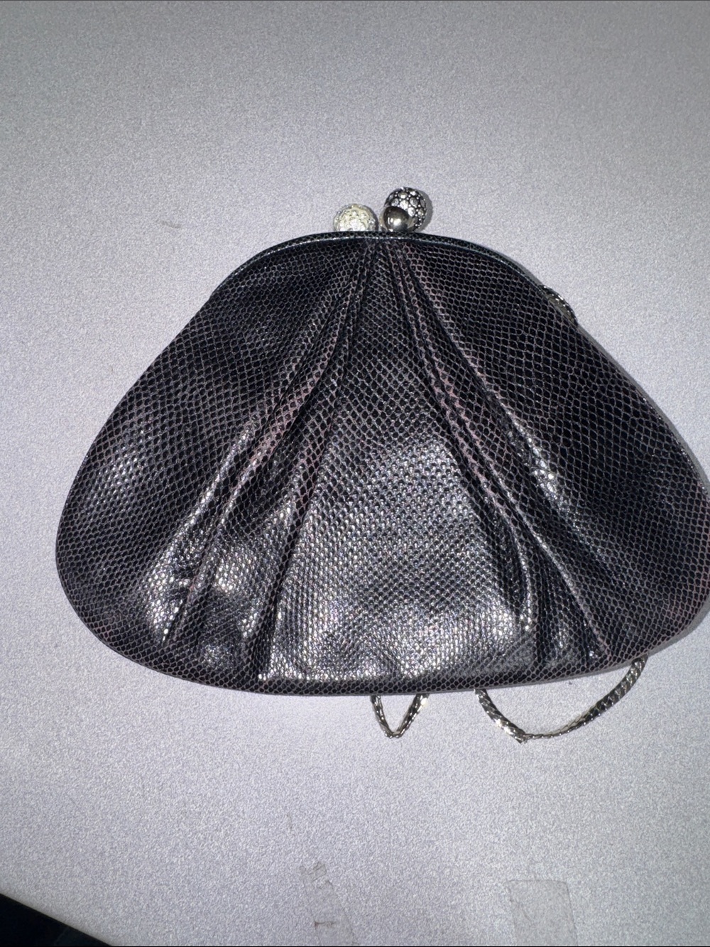 Judith Leiber Snakeskin evening bag